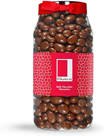 Rita Farhi Milk Chocolate Covered Pistachios | Luxury Gift Jar 780g