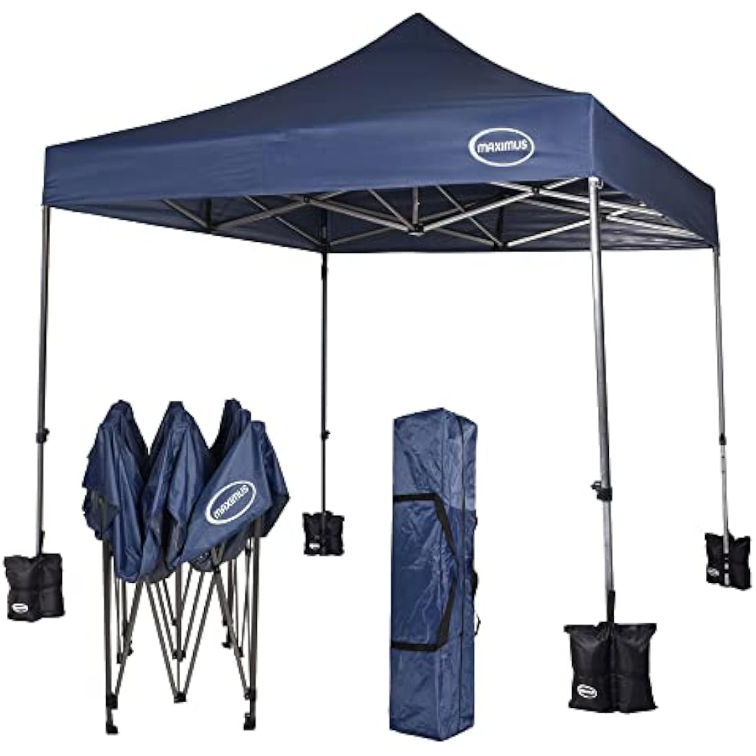 Maximus 3x3m Heavy Duty Pop Up Gazebo | Commercial Market Stall - Blue