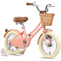 Glerc Little Molly 12 Inch Kids Retro Girls Bike with Wicker Basket