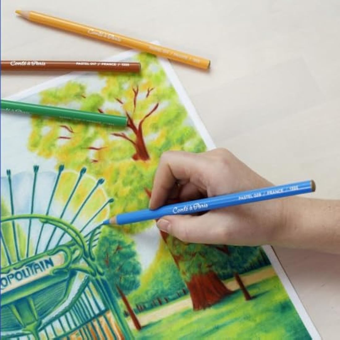 Conte a Paris Pastel Pencil Set - Assorted Colors - Set of 48 Pencils