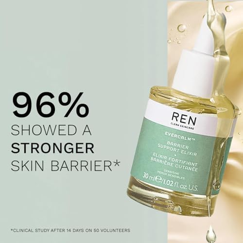 REN Evercalm Barrier Support Elixir – Hydrating Face Oil for Redness, 30ml