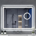 S'bagno Bluetooth LED Bathroom Mirror | 5x Magnifier & Anti-Fog | 80x60cm