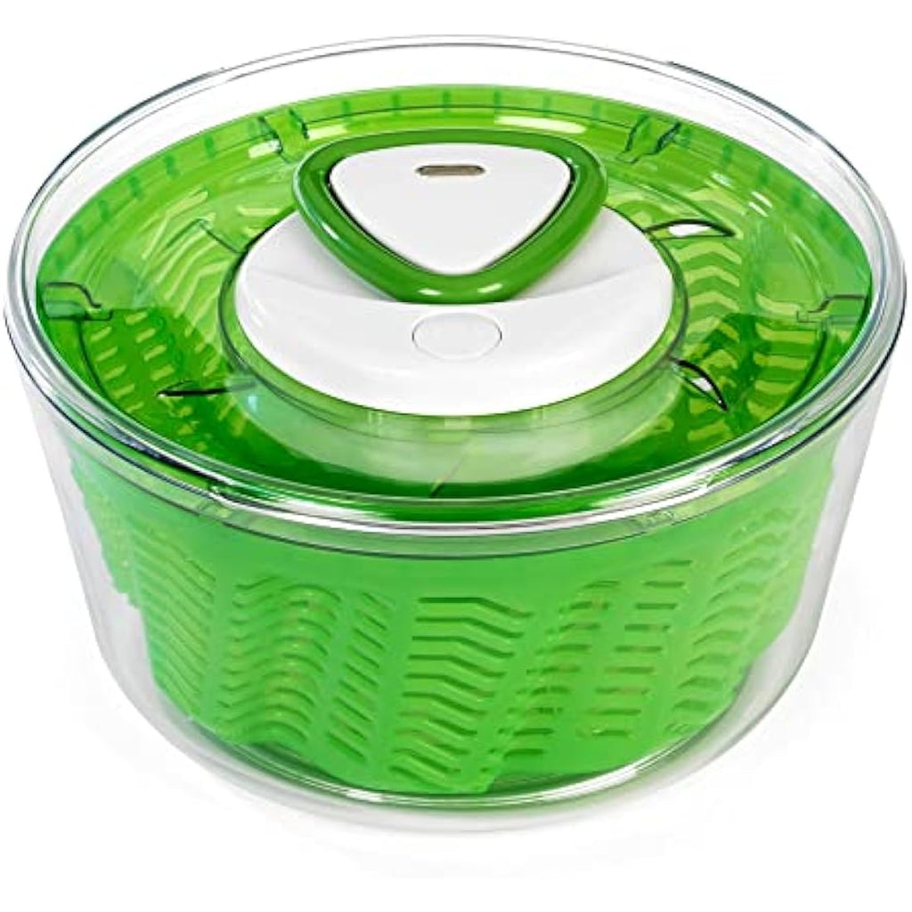 Zyliss Easy Spin 2 Salad Spinner – Large 6L Green Vegetable Dryer