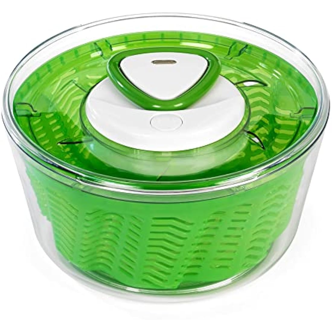 Zyliss Easy Spin 2 Salad Spinner – Large 6L Green Vegetable Dryer