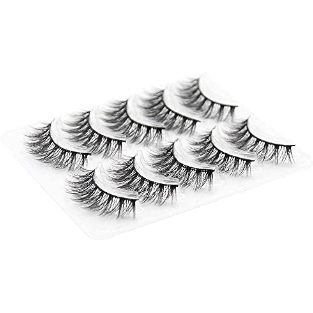 3D Faux Eyelashes – Natural Long Reusable Silk Lashes (5 Pairs)