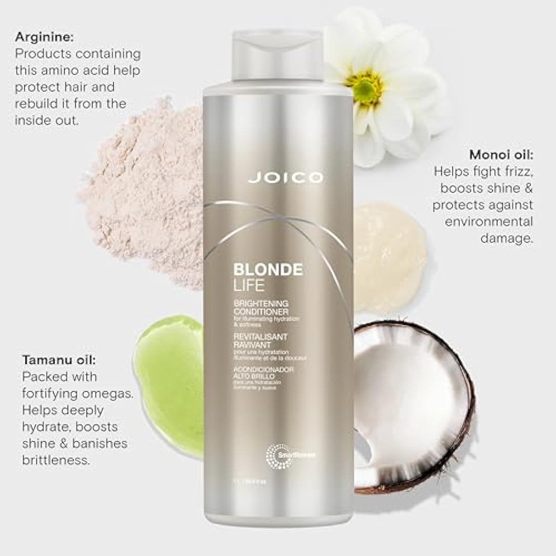 Joico Blonde Life Brightening Conditioner | Anti-Brassy & Hydrating 1000ml