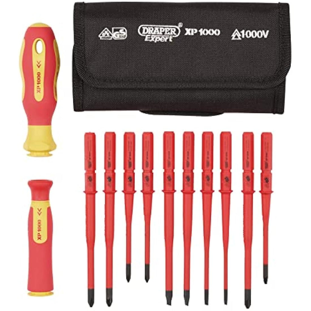 Draper XP1000 12-Piece Insulated Interchangeable Screwdriver Set