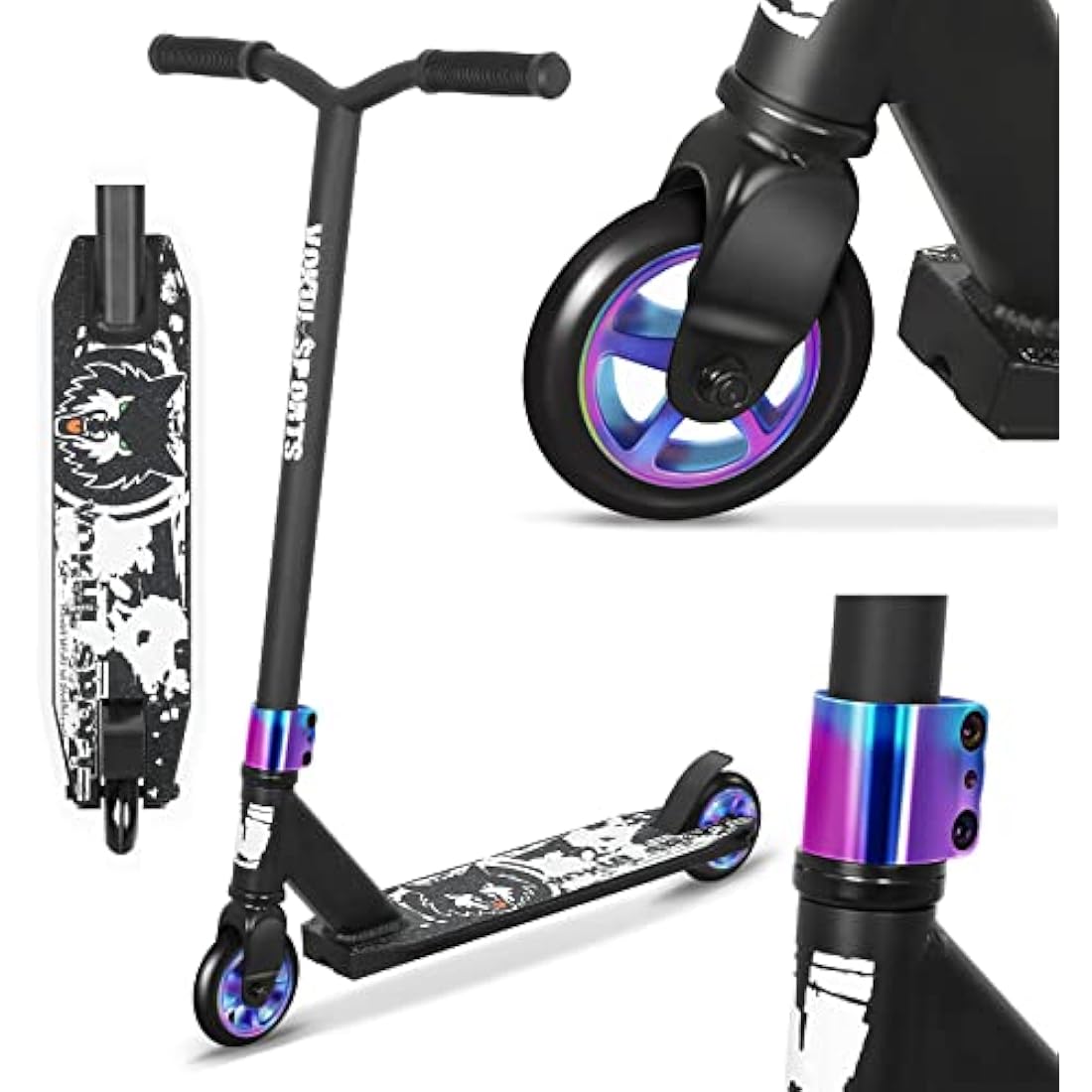 Joycruise Stunt Scooter - Pro Trick Scooter for Kids & Teens, 100mm Wheels