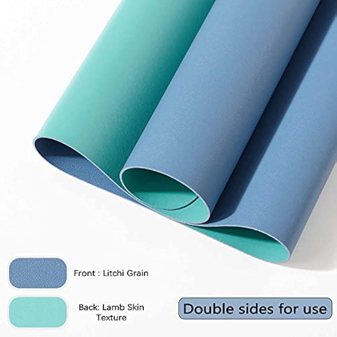 DOBAOJIA Dual-Side PU Leather Desk Pad - X-Large Waterproof Mouse Mat