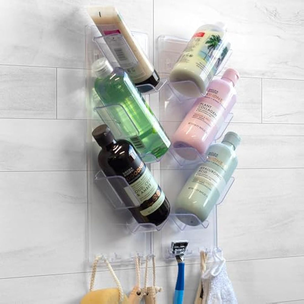 Jolof Store Shower Caddy 2-Pack | Rustproof Adhesive Bathroom Rack