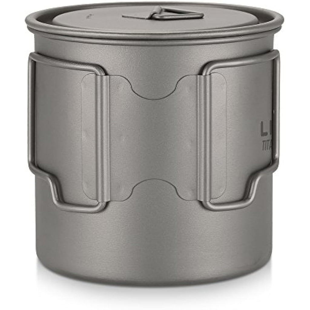 Lixada Titanium Camping Cup with Lid and Foldable Handle – Ultralight