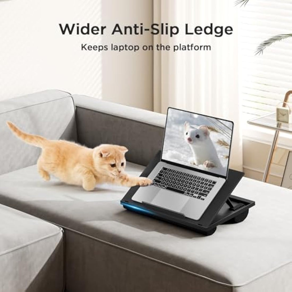 HUANUO Lap Desk – Adjustable Laptop Tray with Cushion for 15.6" PC