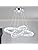 Jolof Store Modern 2-Ring Crystal LED Chandelier | Cool White Stainless Steel