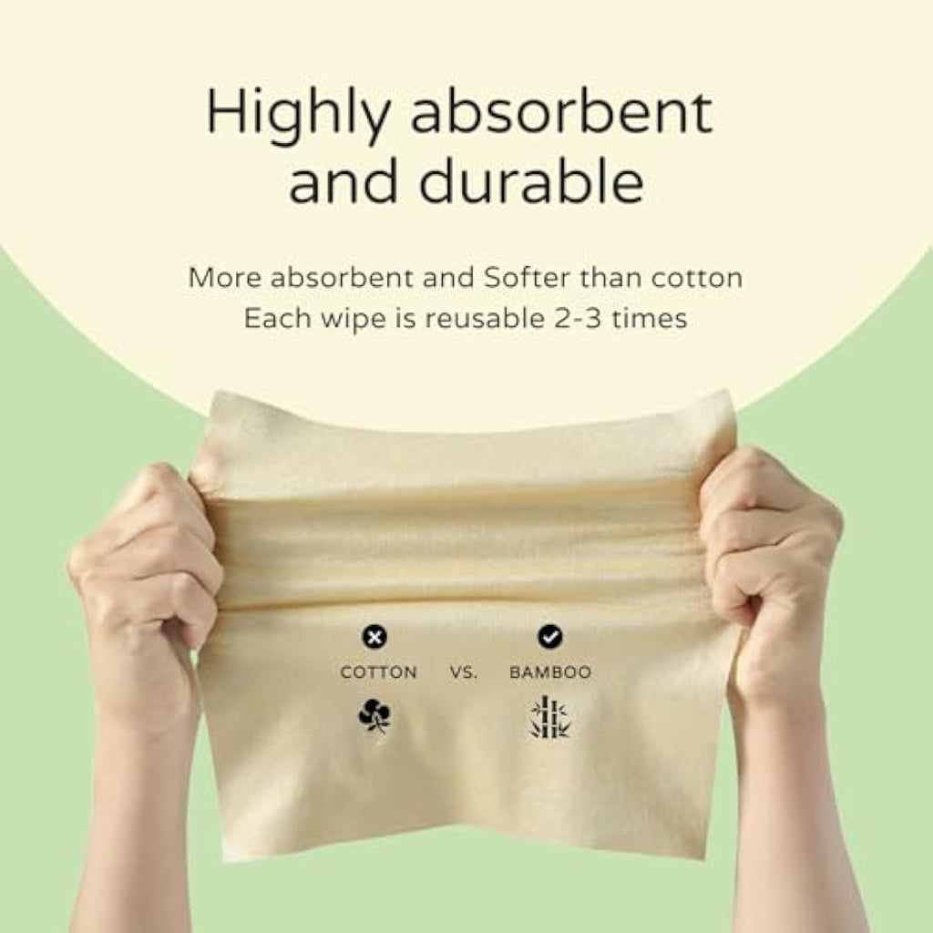 PoeticEHome Bamboo Dry Baby Wipes | 100% Pure Hypoallergenic Cloths | 400ct