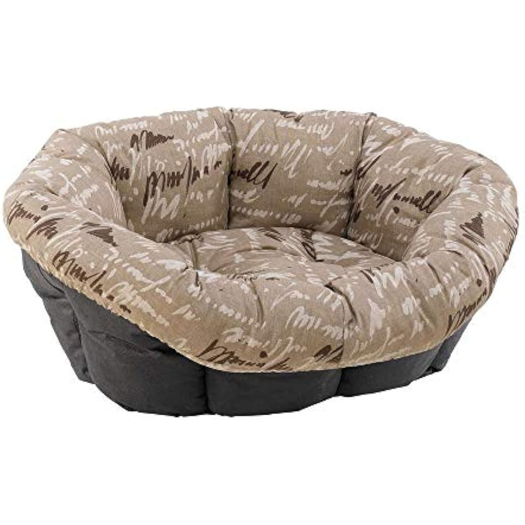 Ferplast Sofà 12 Padded Cotton Bed Cover – Washable Pet Cushion, Brown