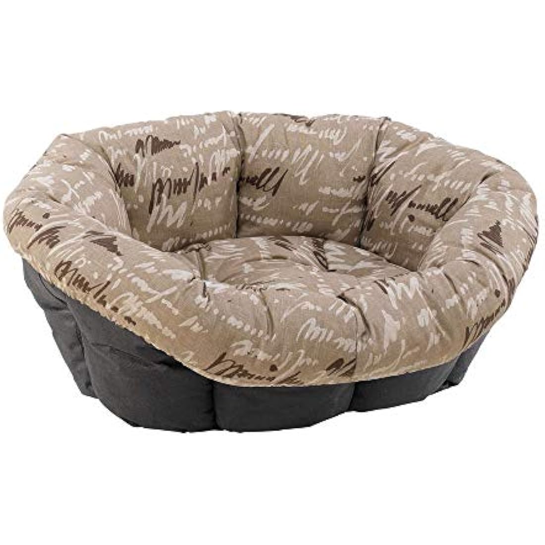 Ferplast Sofà 12 Padded Cotton Bed Cover – Washable Pet Cushion, Brown