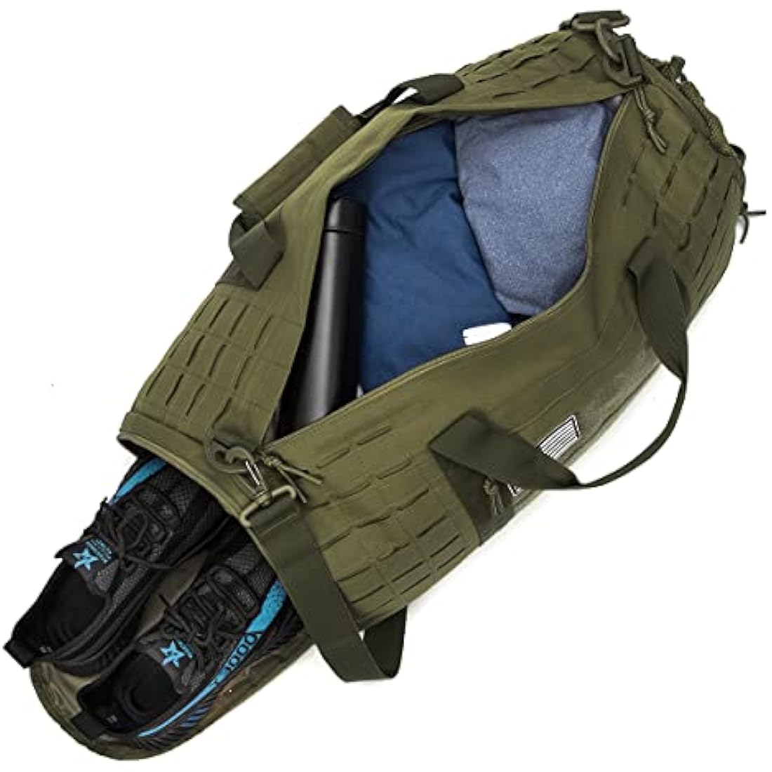 QT&QY 40L Military Tactical Duffle Bag | Waterproof Gym & Travel Tote
