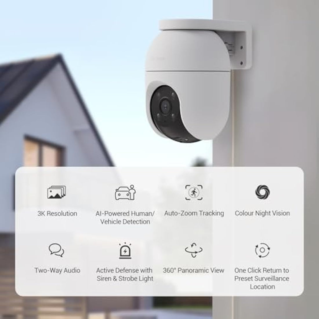 EZVIZ C8c 3K Outdoor WiFi Security Camera | 360° PTZ & Color Night Vision
