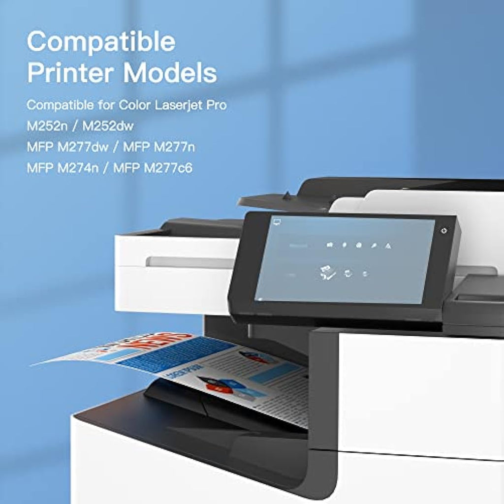 GPC Image 201X Compatible Toner for HP Color LaserJet Pro M252 M277 | 4-Pack