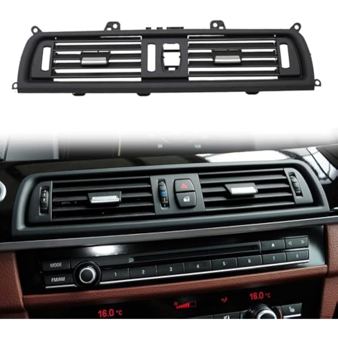 TTCR-II Center Console Air Vent Grille for BMW 5 Series F10 F11 2010-2016