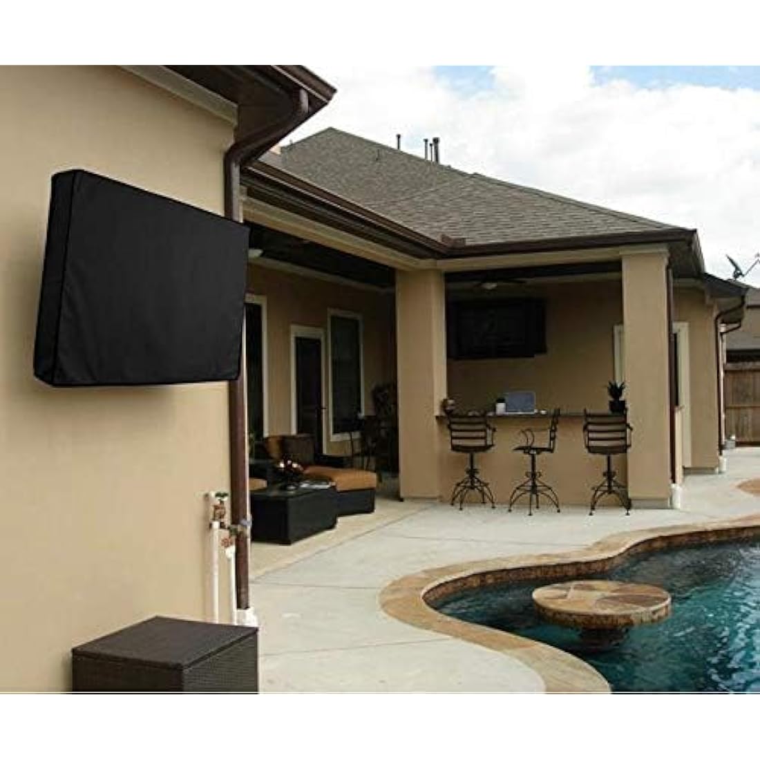 Jolof Store Outdoor TV Cover – Waterproof 600D Oxford Screen Protector