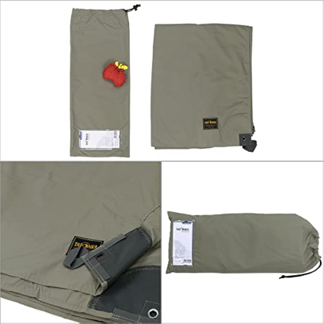 Tatonka Tarp 4 TC – UV Resistant Cotton Blend Camping Shelter, Beige