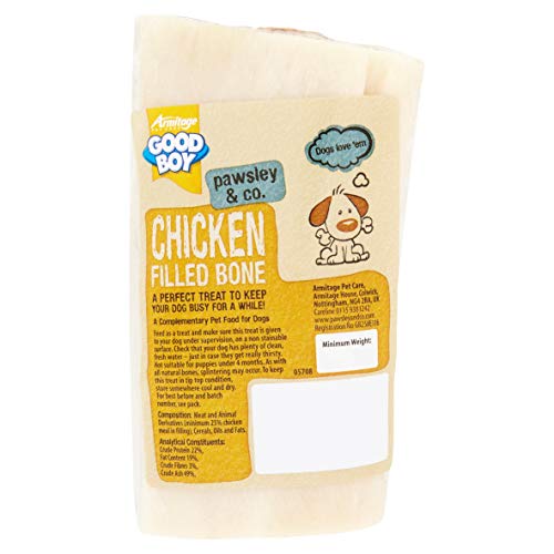 Good Boy Chicken Filled Bone Natural Dog Treats – 150g (Case of 12)