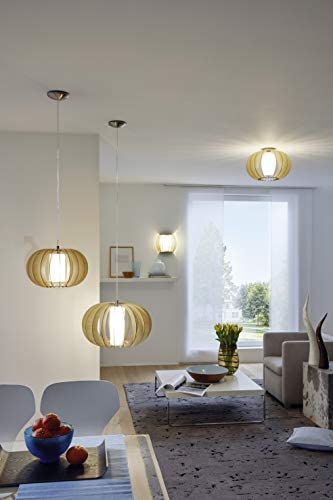 Eglo Stellato 1 Satin Nickel Wall & Ceiling Lamp - Modern E27 Light