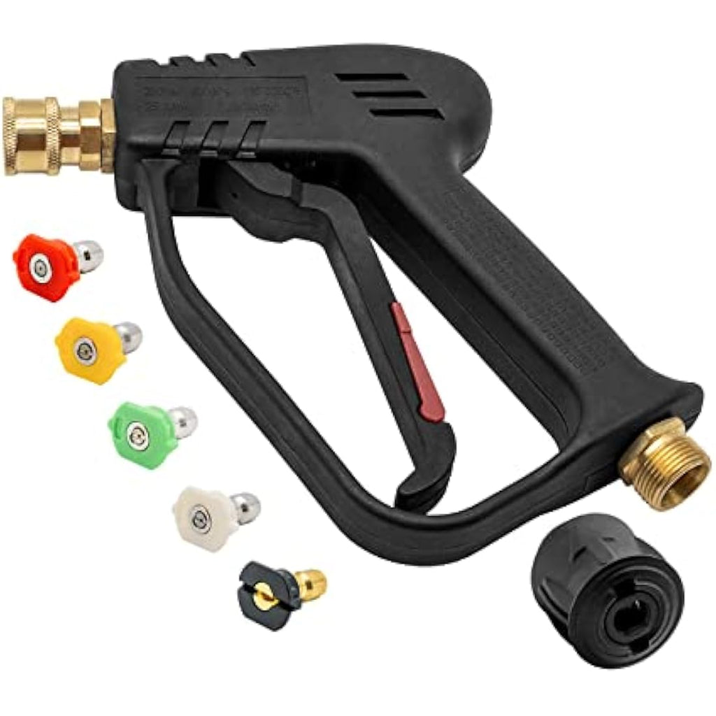 4000PSI Pressure Washer Gun with 5 Nozzle Tips & M22 Adapter