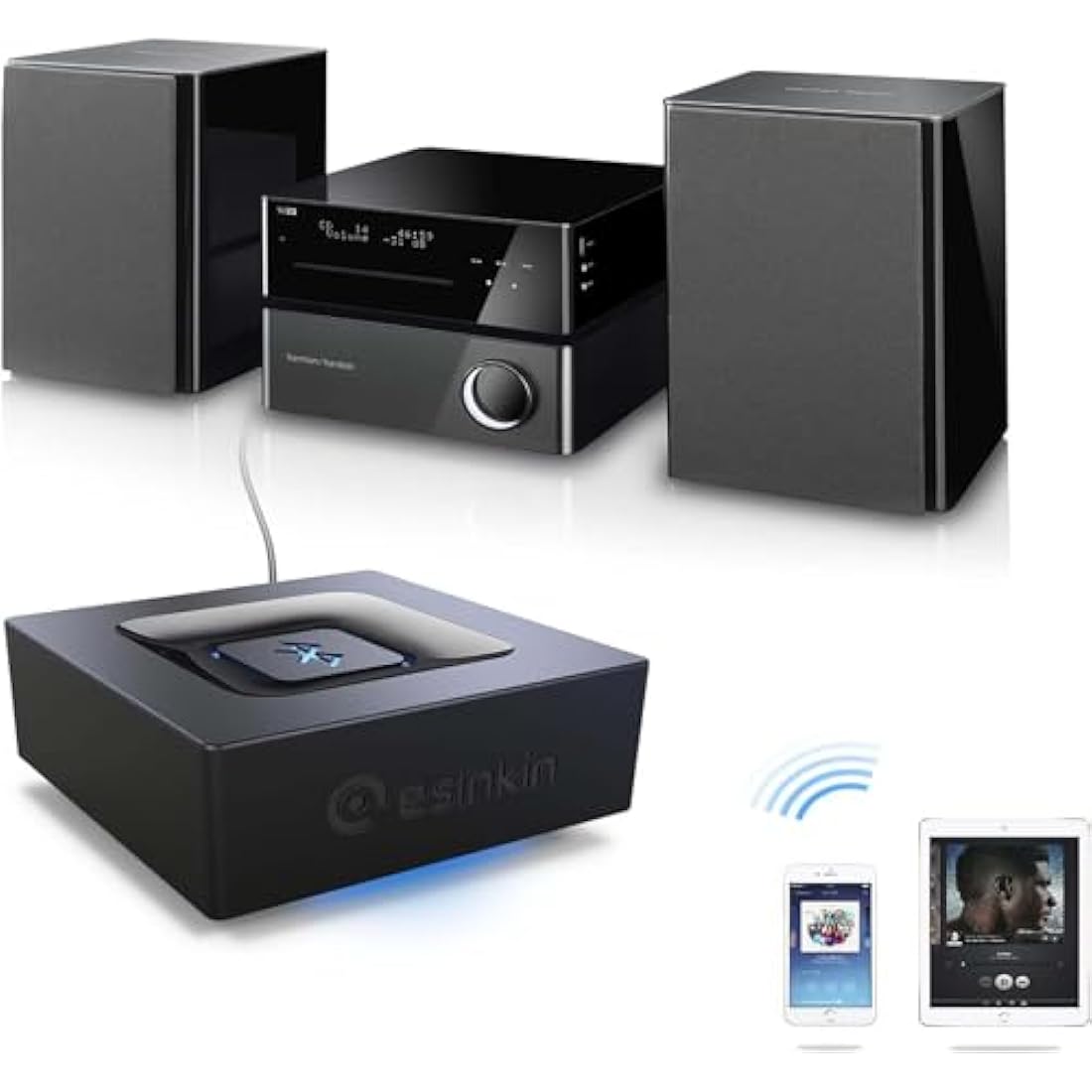 Esinkin Bluetooth Receiver | Wireless Audio Adapter for Sound Systems