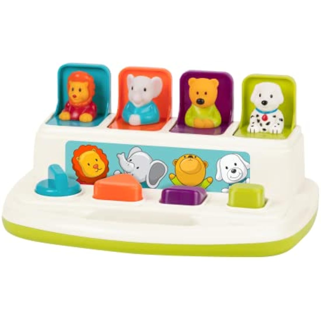 Battat Pop-Up Pals – Animal Cause and Effect Toy for Toddlers 18M+