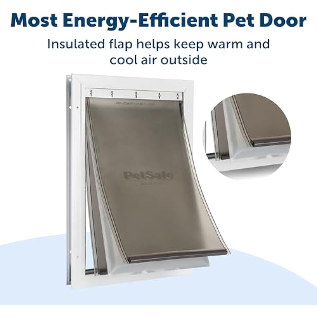 PetSafe Extreme Weather Insulated Pet Door – Durable Aluminium, Medium