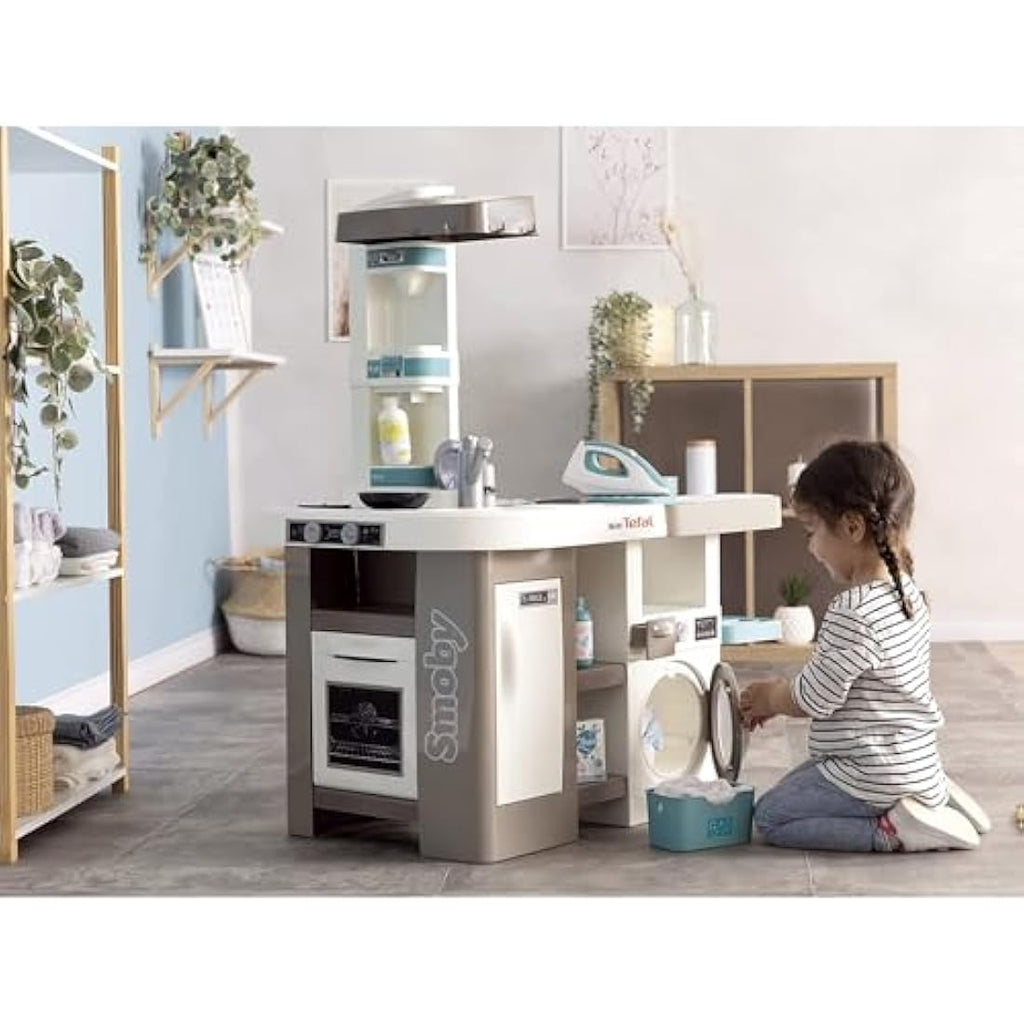 Smoby Tefal Studio Utility Kitchen – Kids Pretend Play Toy Set
