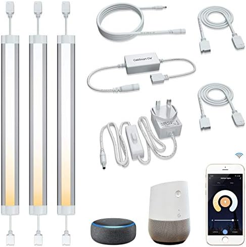 Smart LED Under Cabinet Lights – WiFi Voice Control 3-Bar Kit