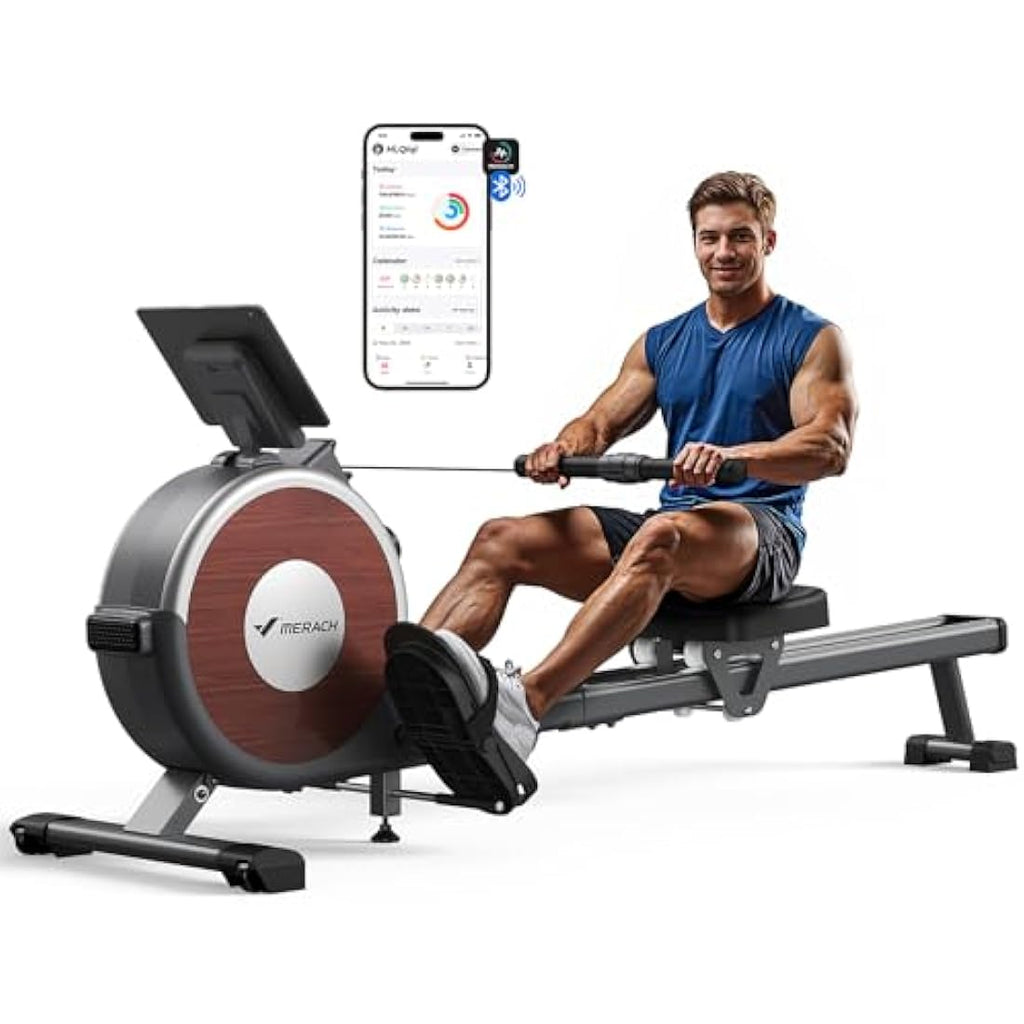 MERACH Q1S Magnetic Rowing Machine - 158kg Capacity Home Gym Rower