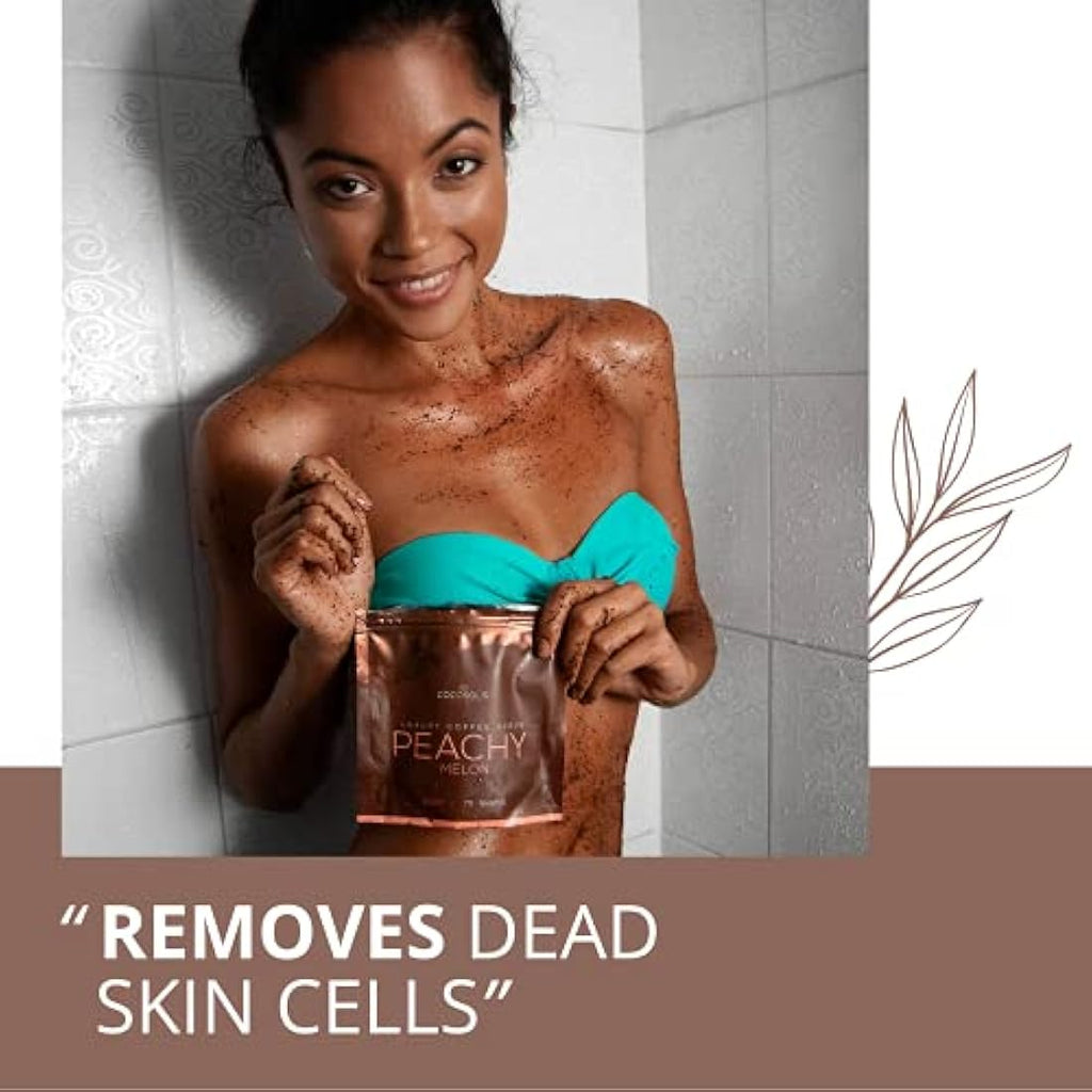 COCOSOLIS Coffee Scrub Set | 4-Pack Organic Face & Body Exfoliator (280g)