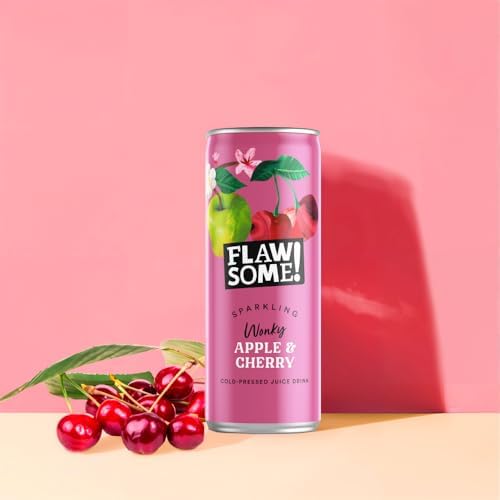 Flawsome! Sparkling Apple & Cherry Juice - Cold-Pressed (24 x 250ml)