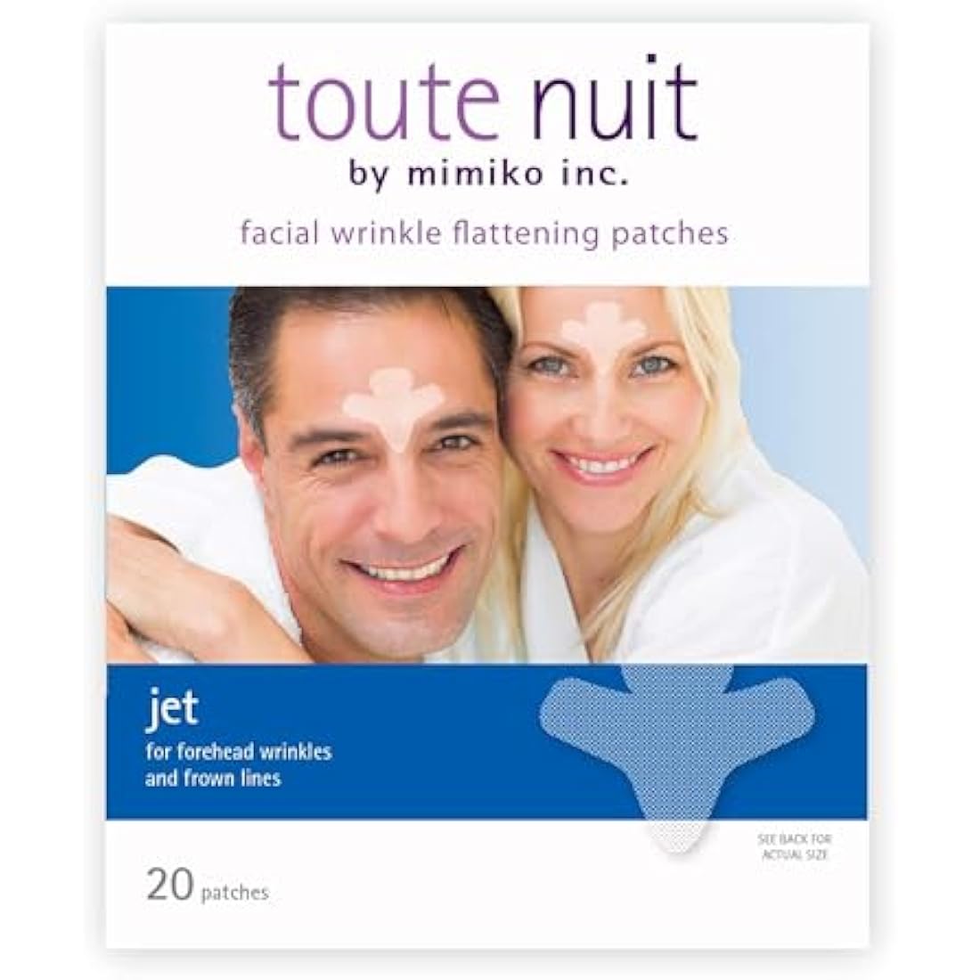 Toute Nuit Facial Wrinkle Patches – JET Extra Large Forehead Tape
