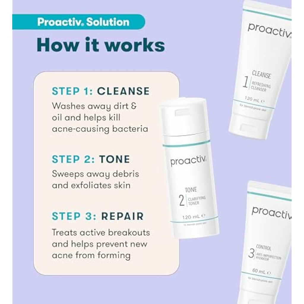 Proactiv Solution 3-Step Acne Treatment Routine - 60 Day Facial Kit