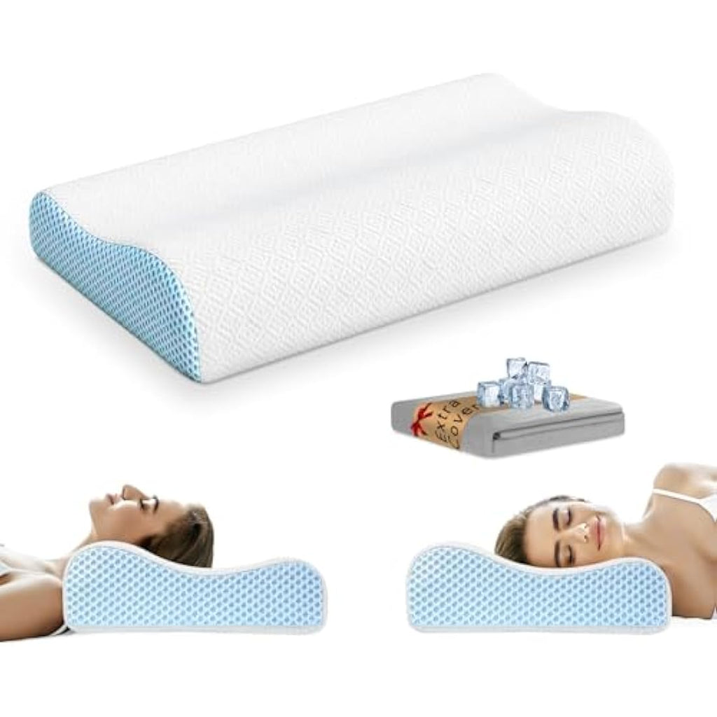 Jolof Store Memory Foam Cervical Pillow – Ergonomic Cooling Neck Support
