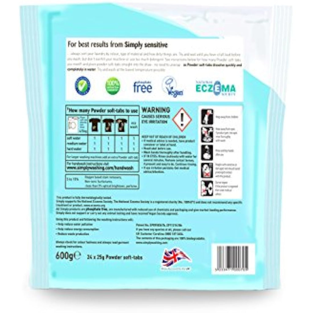 Jolof Store Non-Bio Sensitive Laundry Soft-Tabs - 200 Washes Pack