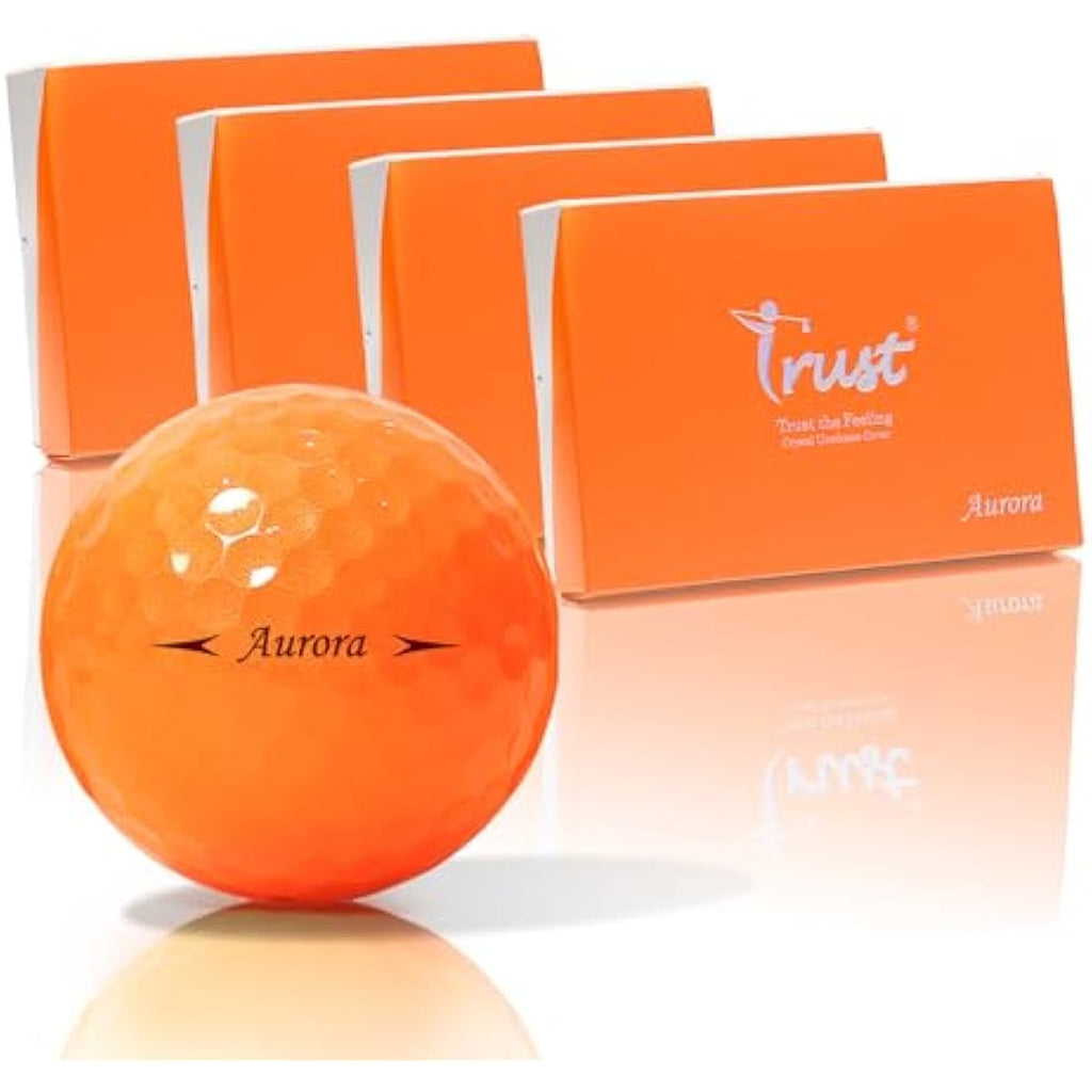 Trust Golf Aurora Pink 3-Piece Crystal Urethane Golf Balls - 12 Pack