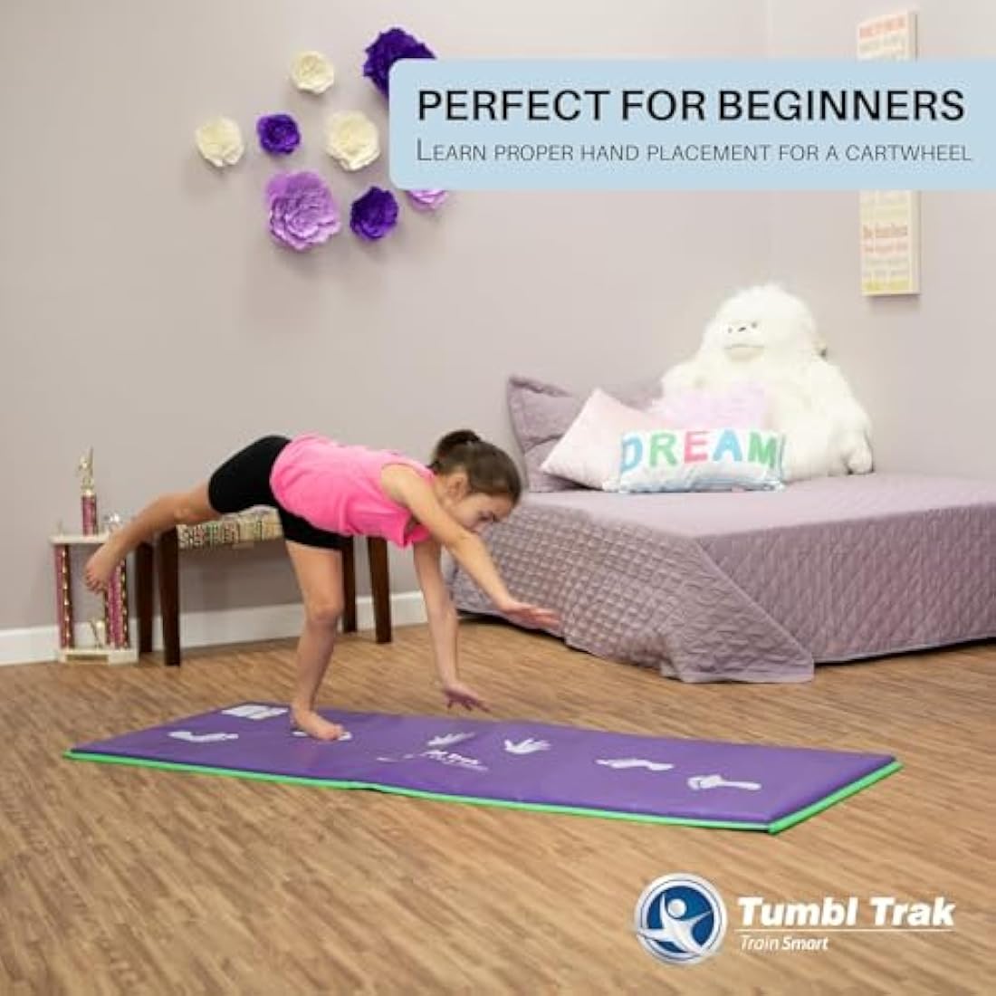 Tumbl Trak Cartwheel Beam Mat – 1.8m Vinyl Gymnastics Training Mat