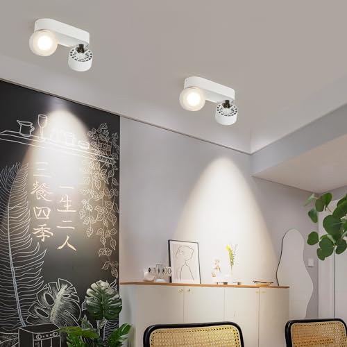 Budbuddy 12W LED Adjustable Ceiling Spotlights | White Aluminum 4000K