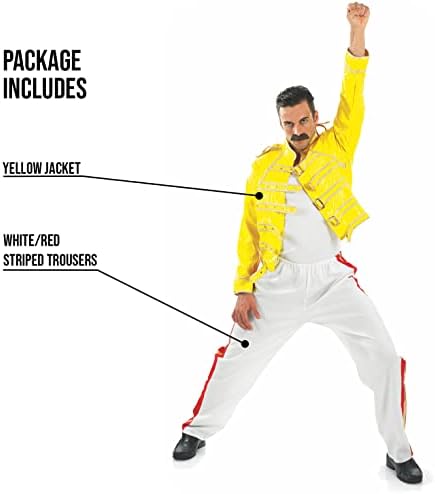 80s Rock Costume for Men –  Retro 1980s Fancy Dress Outfit