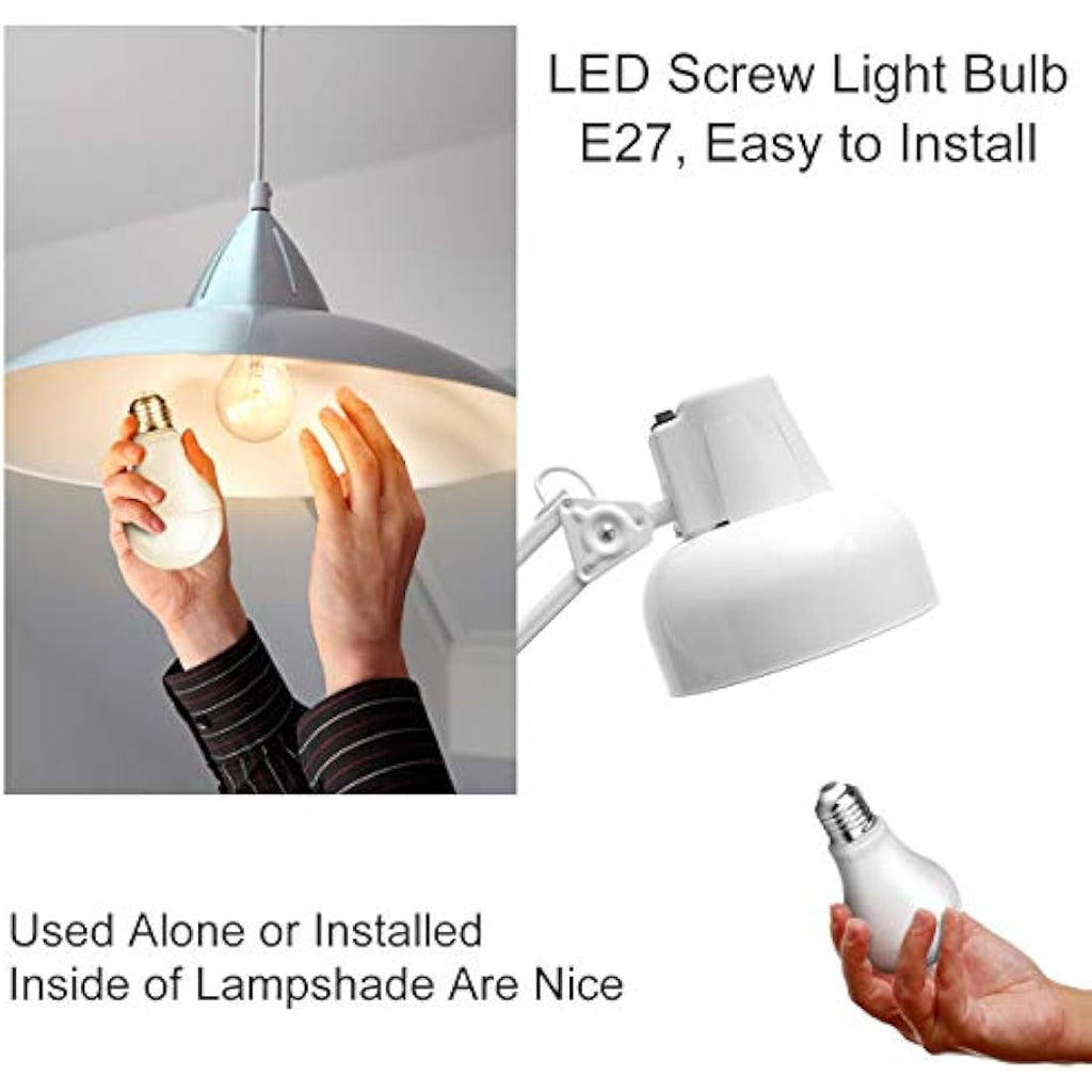 Awenia E27 LED Light Bulb 20W 4000K Daylight White A65 - 4 Pack