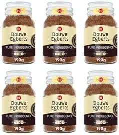 Douwe Egberts Pure Indulgence Dark Roast Instant Coffee - 190g (6 Pack)