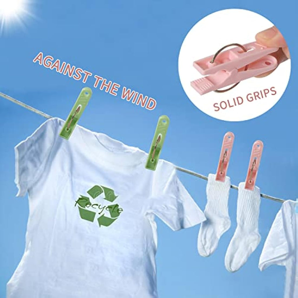 Clothes Pegs – 48 Pack Rust Resistant Laundry Pegs