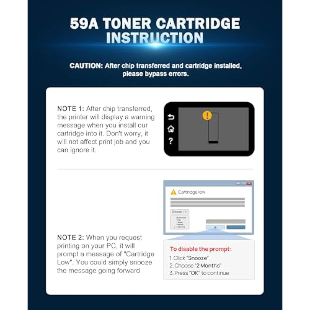 HALLOLUX 59A CF259A Black Toner for LaserJet Pro M404 M428 – No Chip