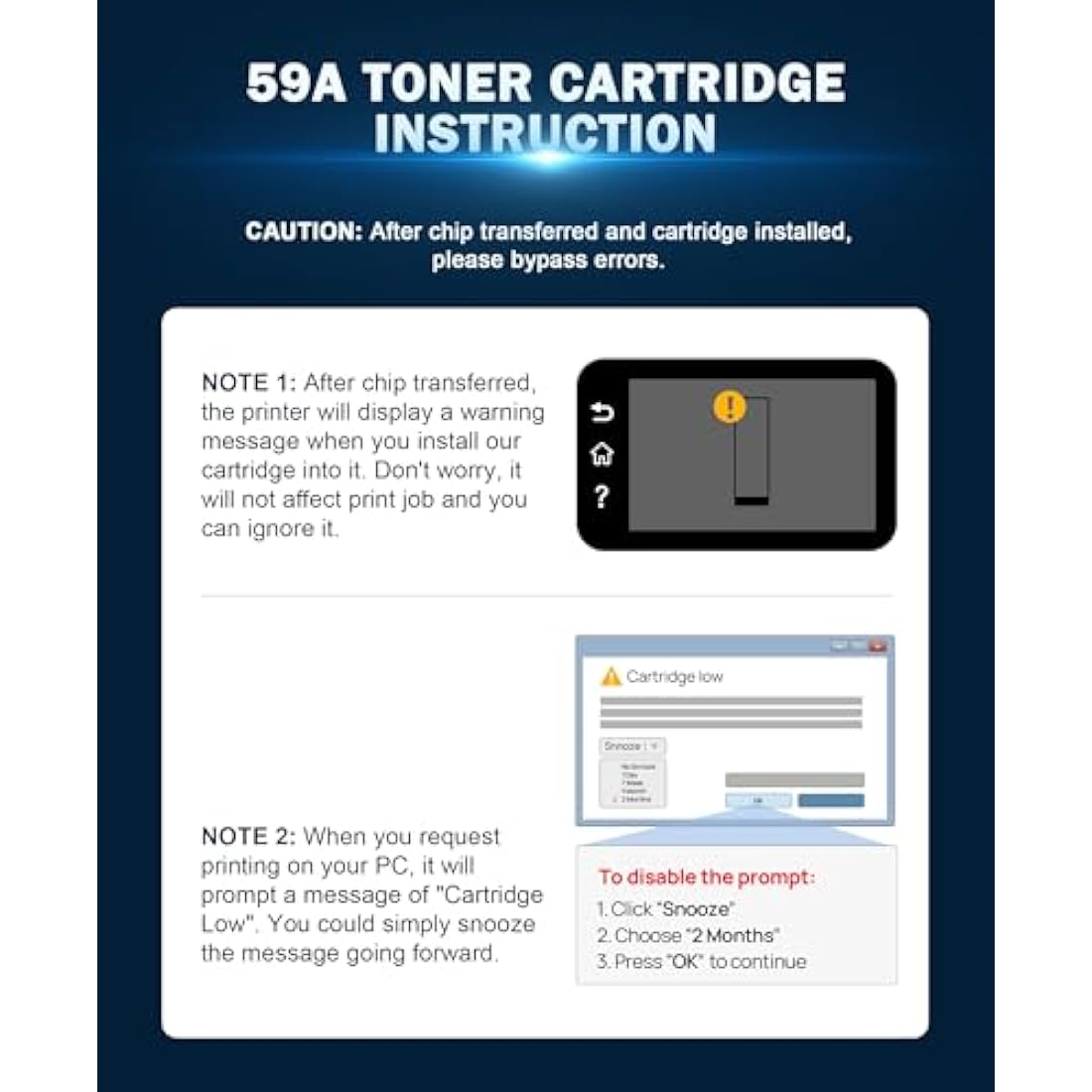 HALLOLUX 59A CF259A Black Toner for LaserJet Pro M404 M428 – No Chip